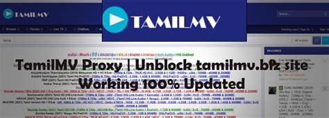 one tamilmv proxy|TamilMV Proxy: Best MV Proxy Sites for Secure Access